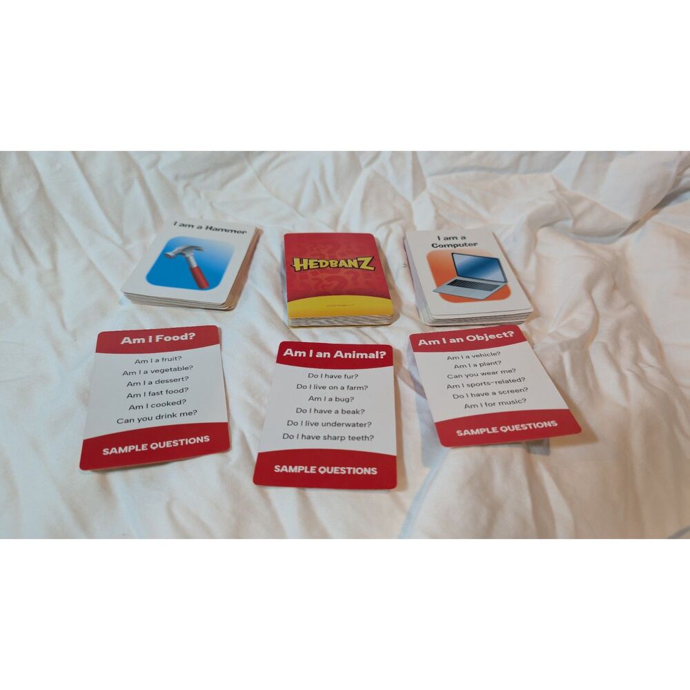 Hedbanz Replacement Cards 39 Cards and 3 Rules Reminder